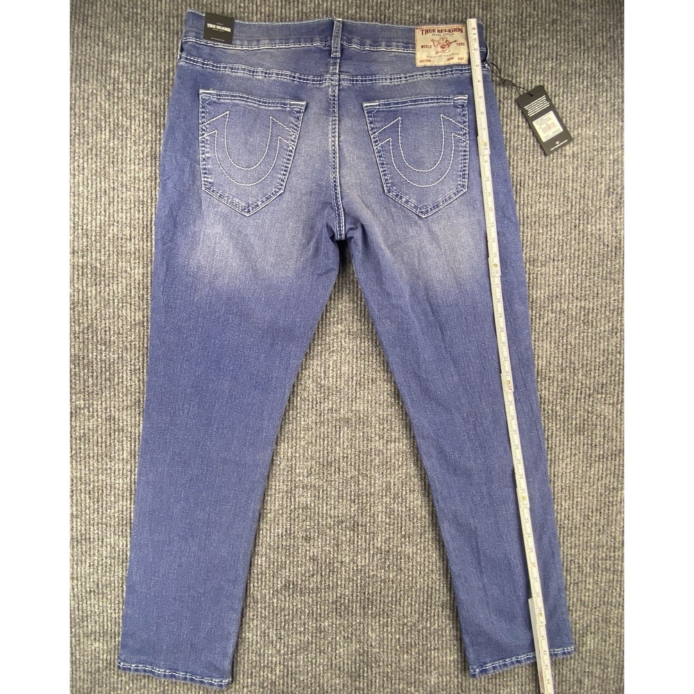 True Religion Geno Big T NF Slim Jeans Men's Size 38 Medium Neptune Wash NWT - Picture 16 of 16